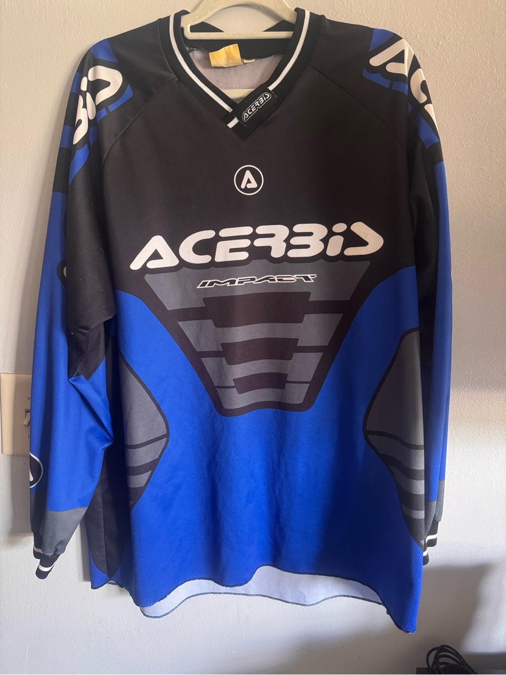 Acerbis - Men’s Long Sleeve Impact Jersey - Black & Blue